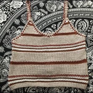 3/$25 crochet cropped tank top